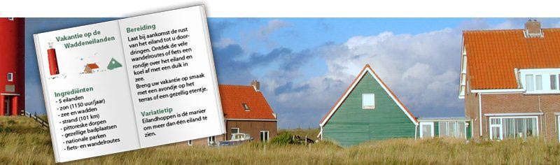 waddeneilanden vakantie header